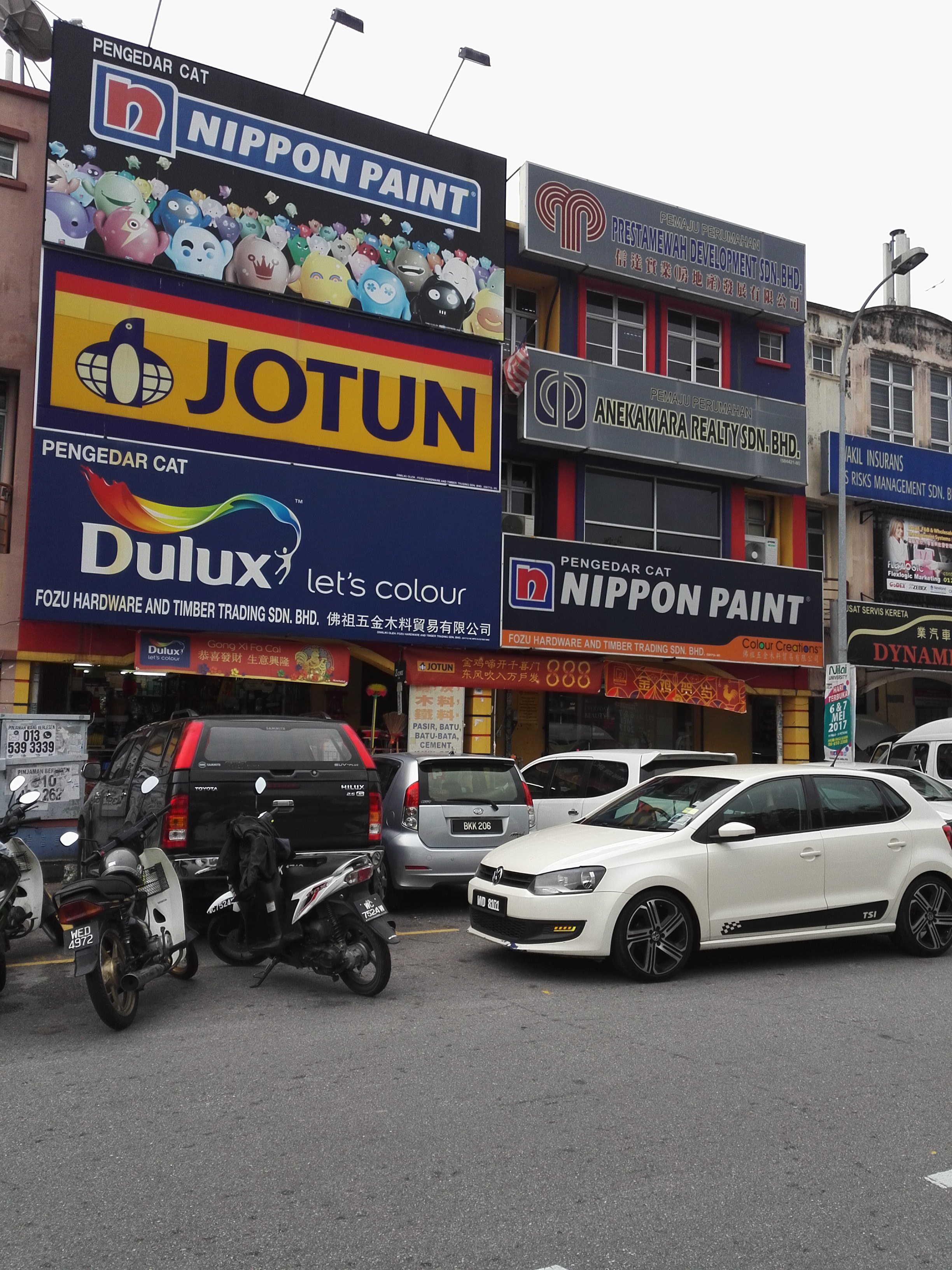 Shopfront of Fozu Hardware And Timber Trading Sdn Bhd (Jotun Studio)