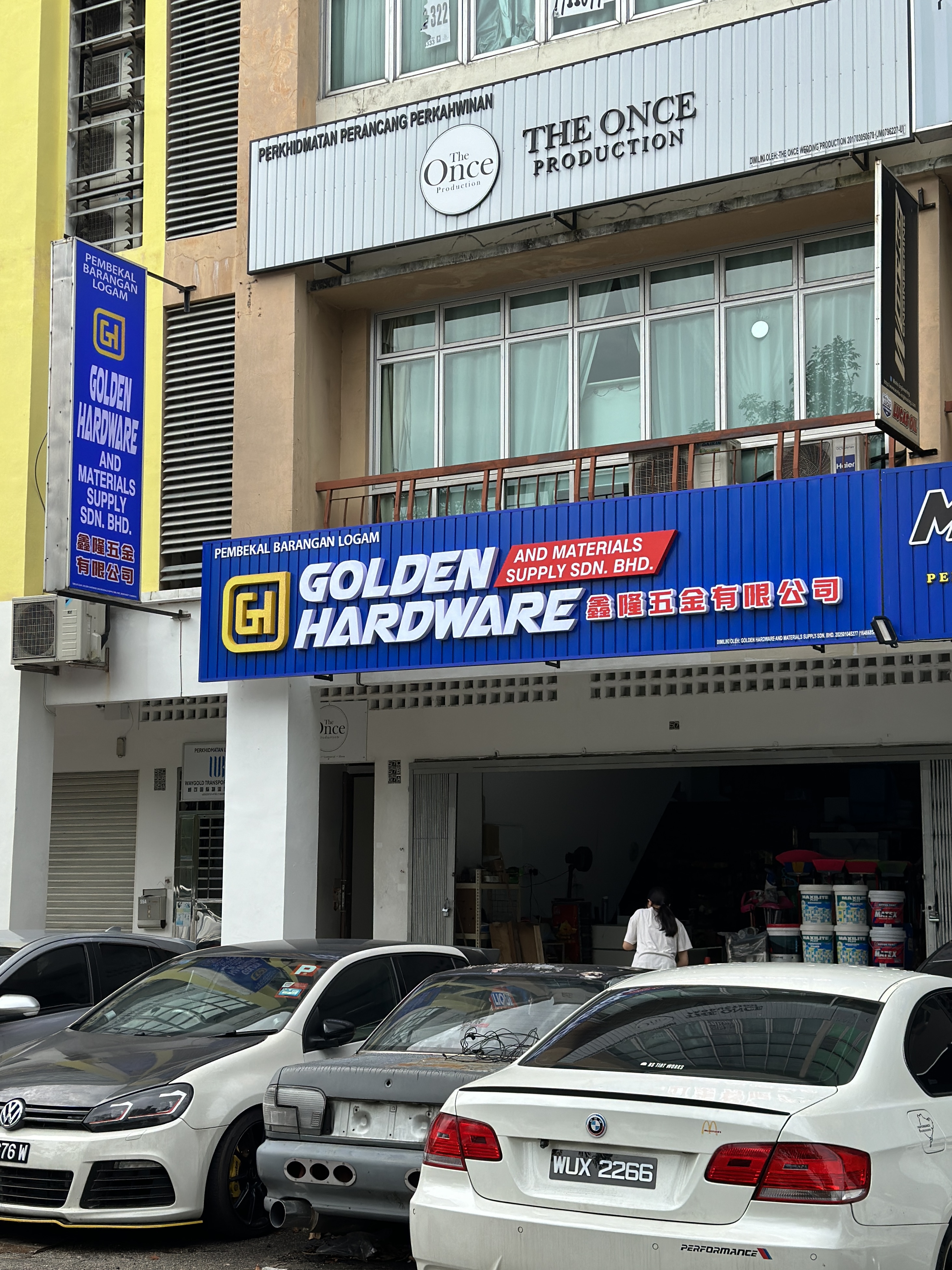 Shopfront of Golden Hardware & Materials Supply Sdn.Bhd.