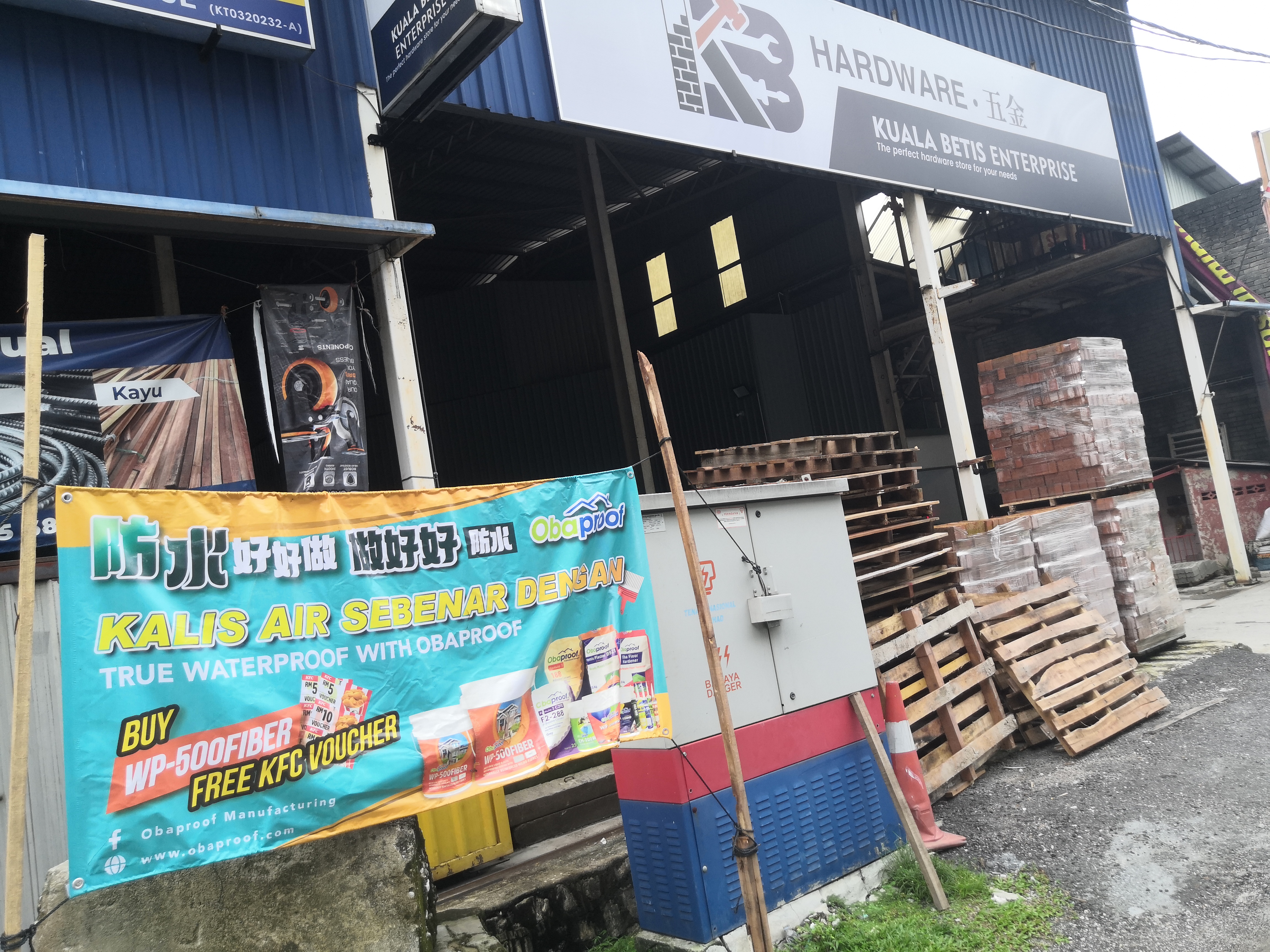 Shopfront of Hardware Kuala Betis Enterprise