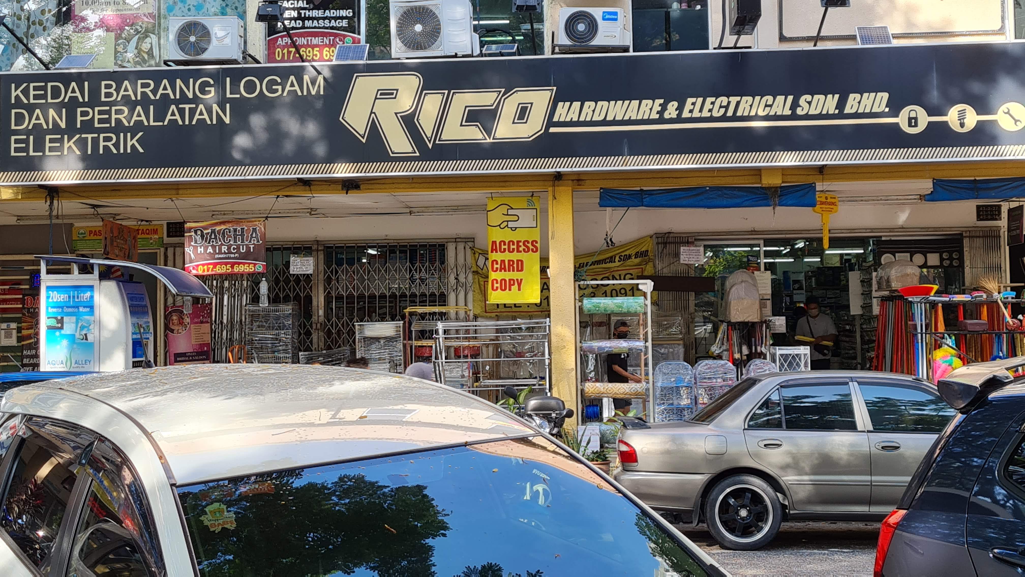 Shopfront of RICO HARDWARE & ELECTRICAL SDN BHD